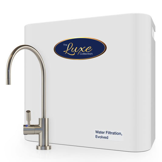 The Luxe Collection Triple Water Filtration System with Stand Alone Faucet Bundle