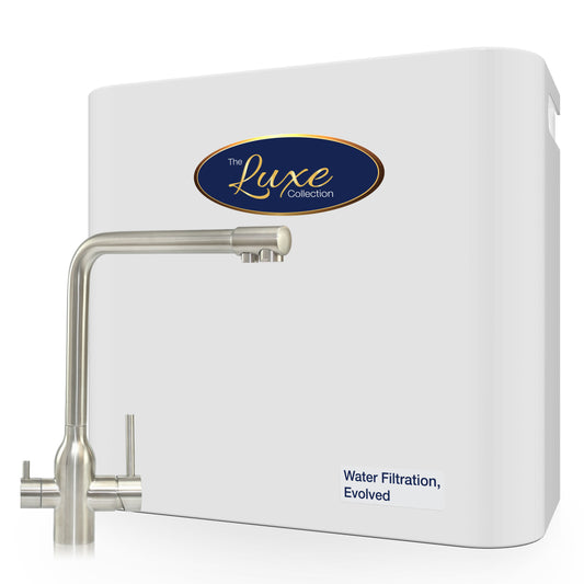 The Luxe Collection Dual Action High Flow Water Filtration System with 3 Way Mixer Tap Bundle