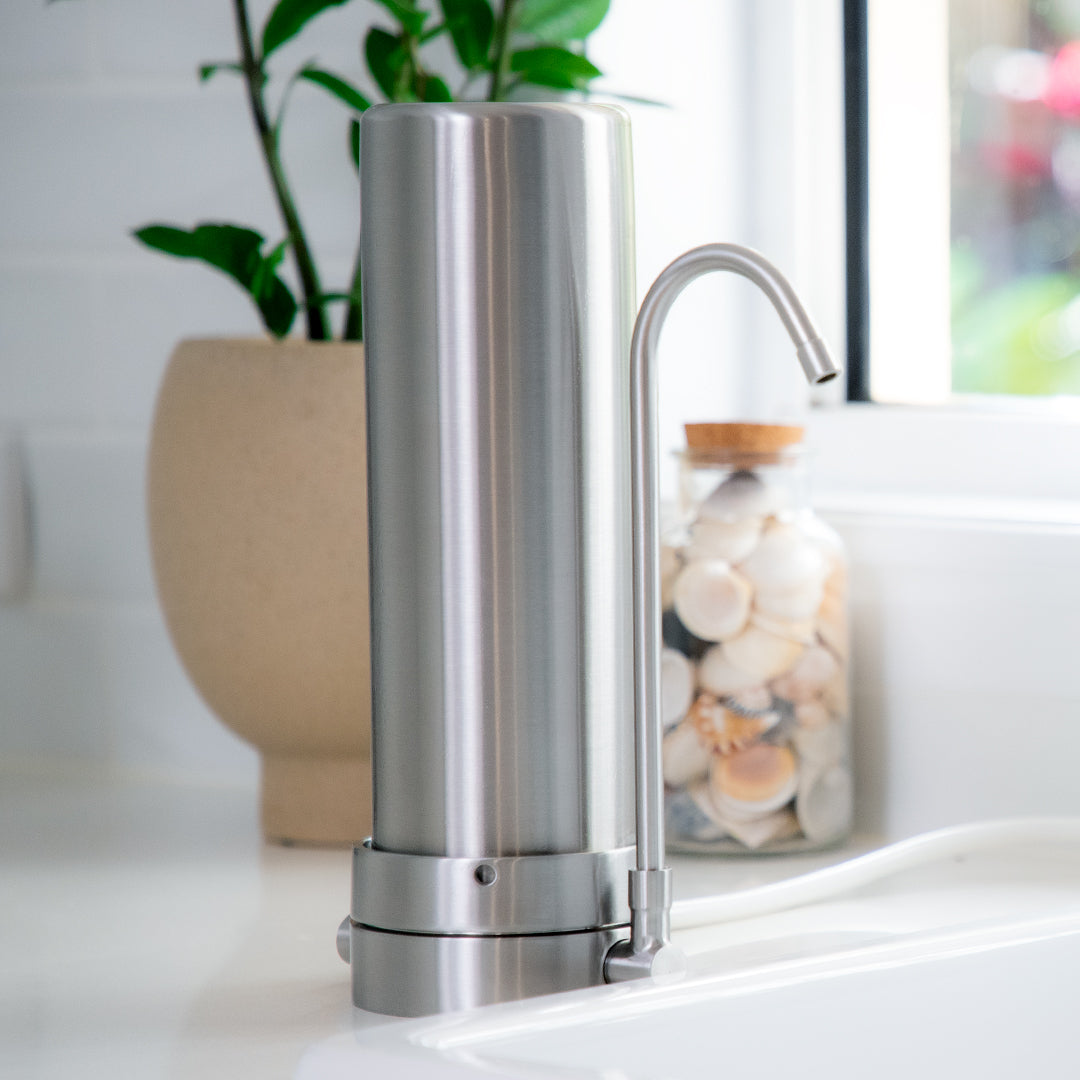 Stainless Steel Bench Top Water Filter (Town Water)