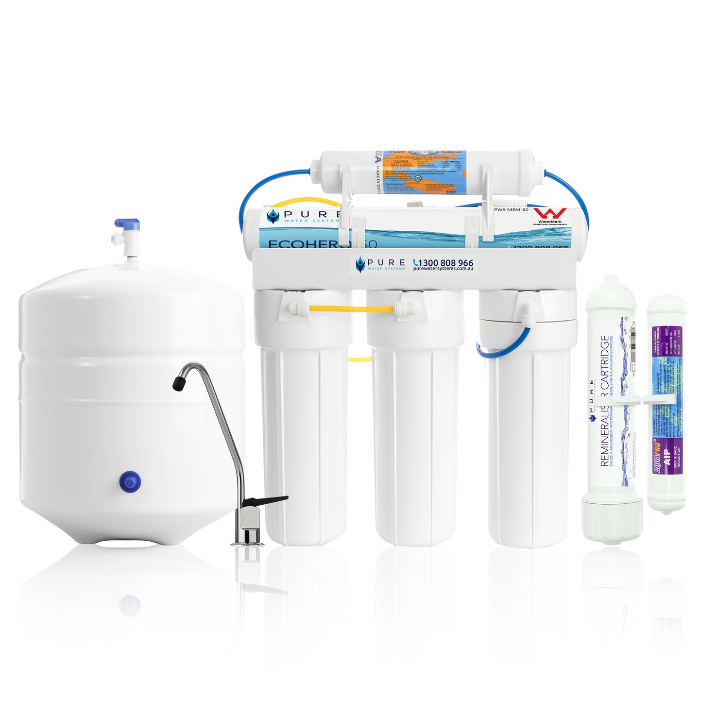 EcoHero 5 Stage Reverse Osmosis with Remineraliser - Under Sink