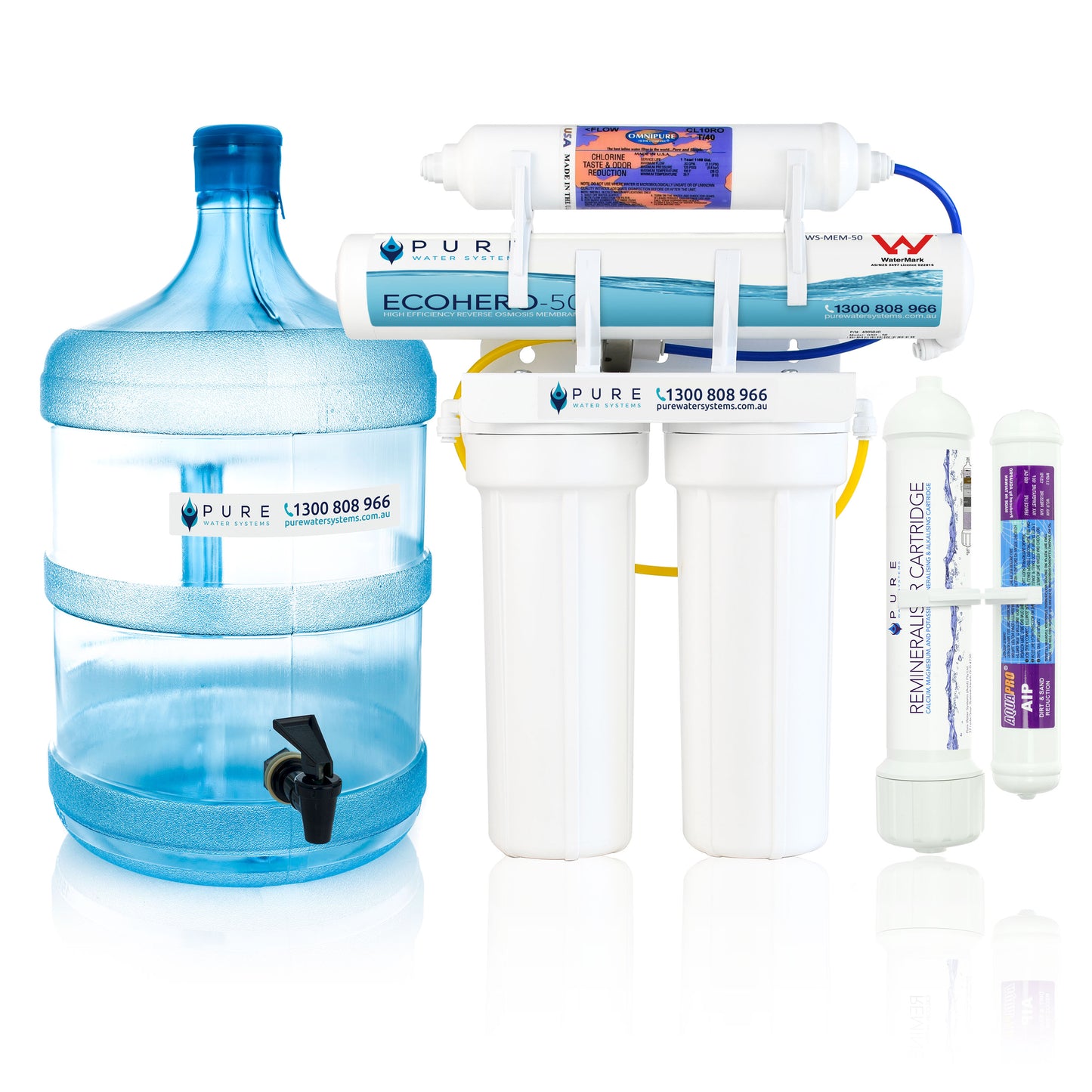 EcoHero 4 Stage Reverse Osmosis with Remineraliser - Portable