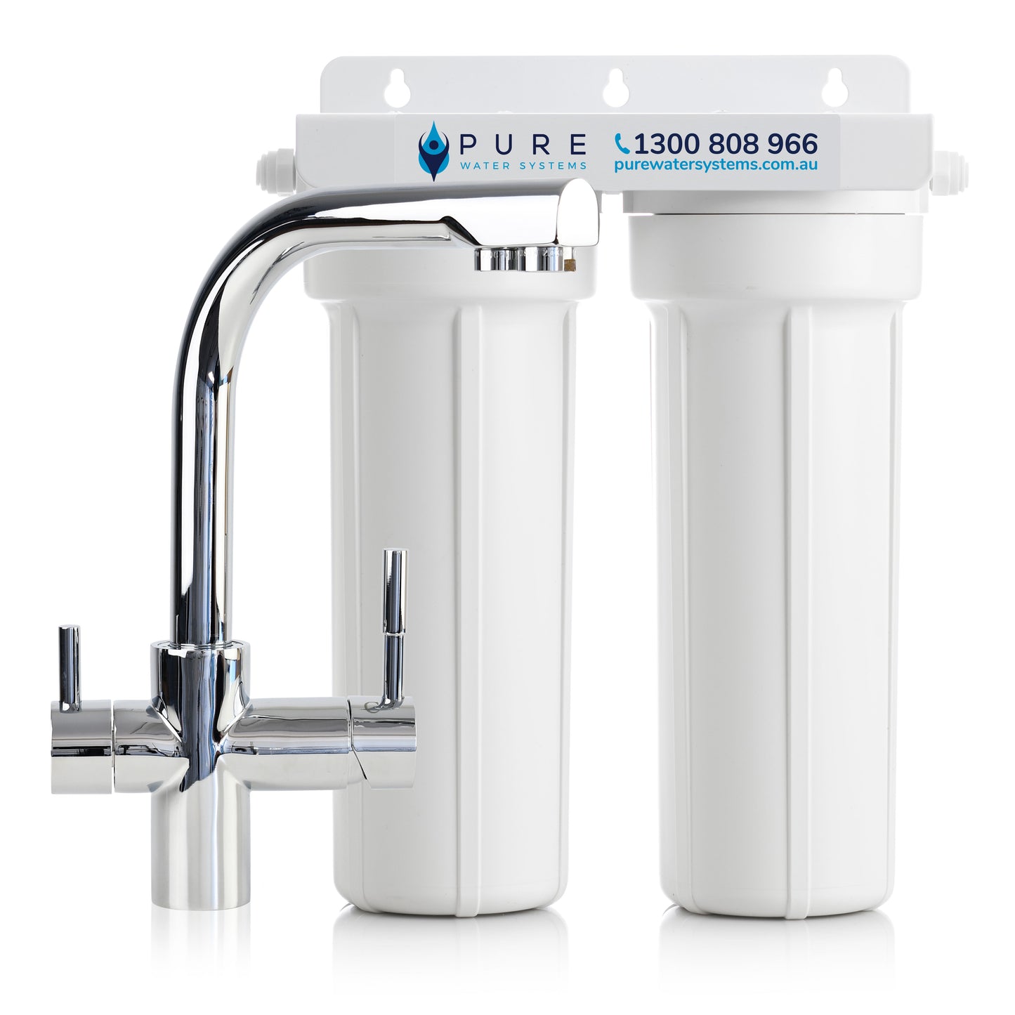 Twin Under Sink Water Filter System with Premium Mixer Tap Bundle