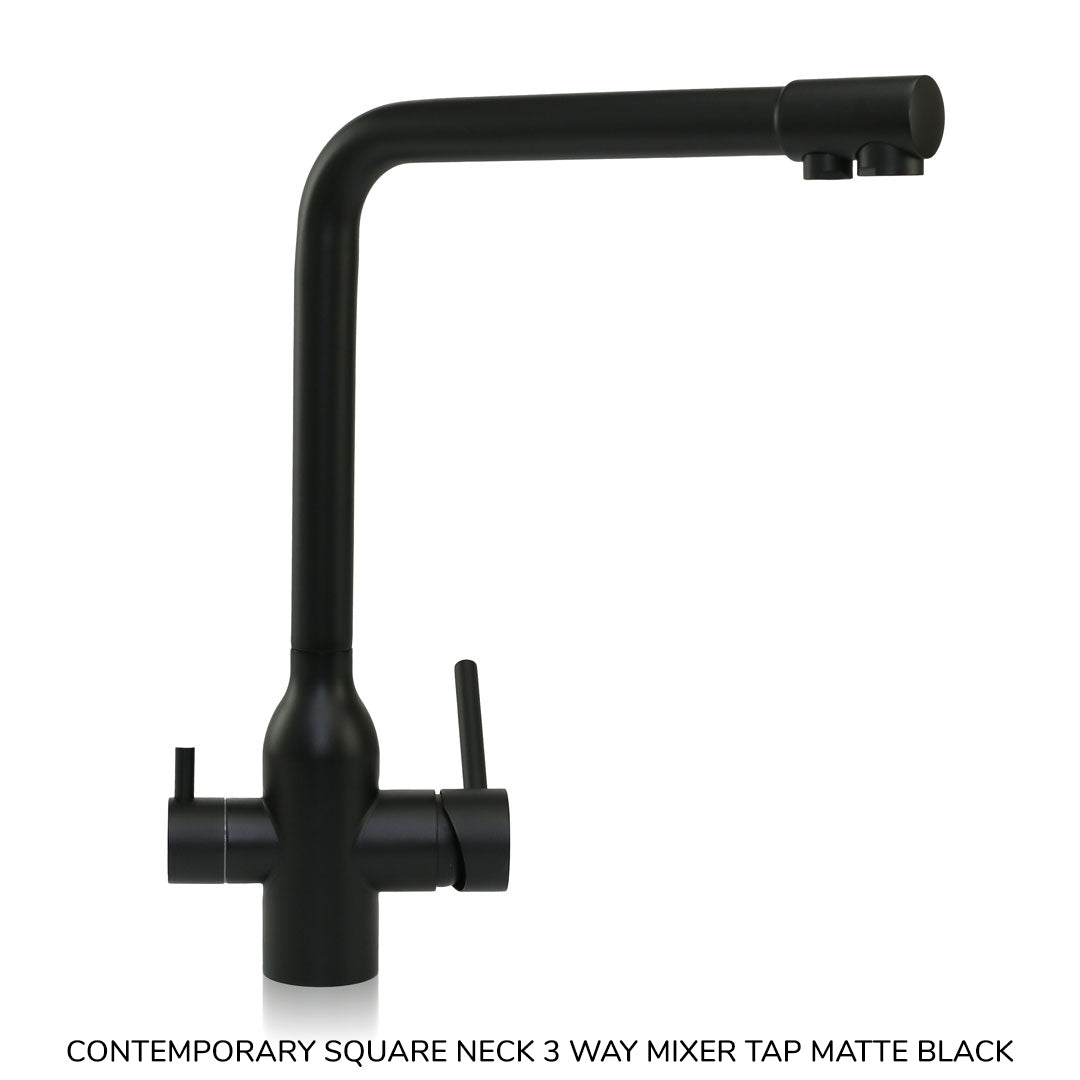 Single Under Sink Water Filter System with 3 Way Mixer Tap Bundle