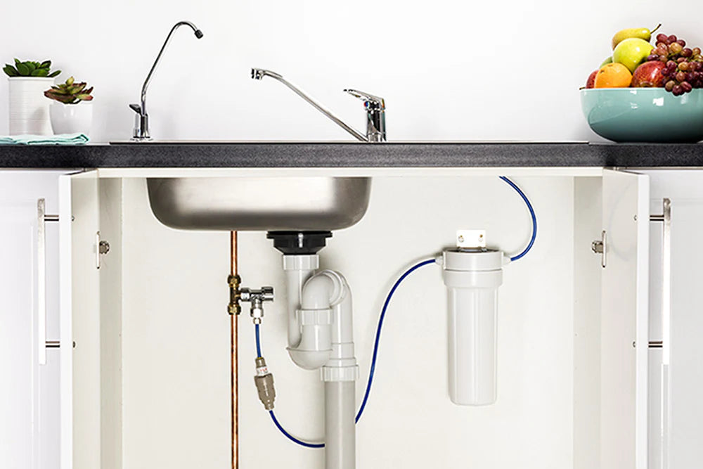 Under-sink filter installation step-by-step