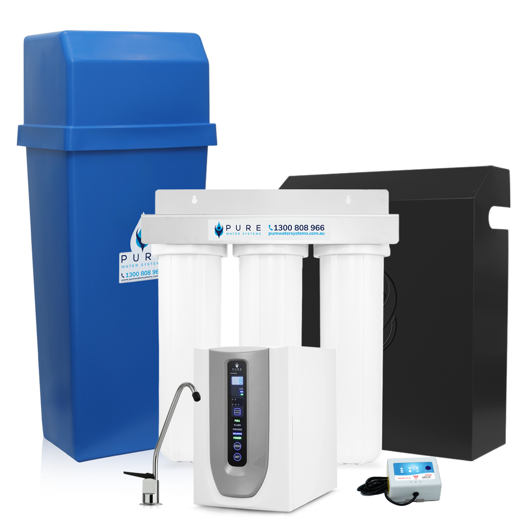 Ultimate Home Bundle - Town Water Triple Whole House | Softener | RO-5U with Standard Stand-Alone Faucet