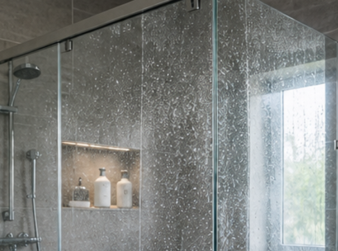 Cloudy shower screens