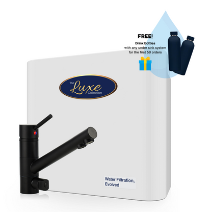 The Luxe Collection Twin Water Filtration System with 3 Way Mixer Tap Bundle