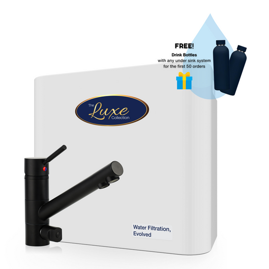 The Luxe Collection Twin Water Filtration System with 3 Way Mixer Tap Bundle