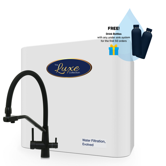 The Luxe Collection Triple Water Filtration System with 3 Way Mixer Tap Bundle