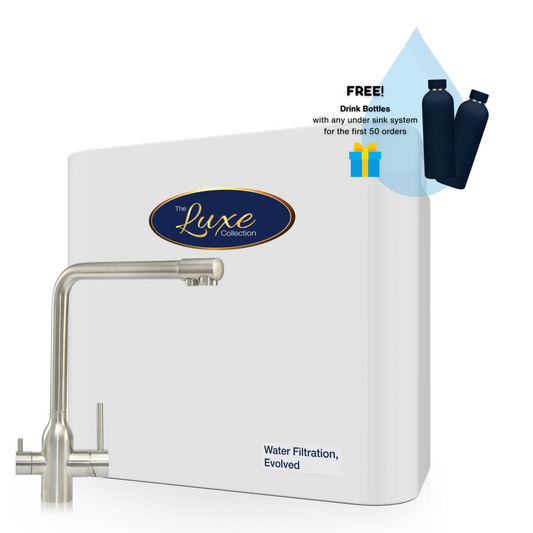 The Luxe Collection Dual Action High Flow Water Filtration System with 3 Way Mixer Tap Bundle