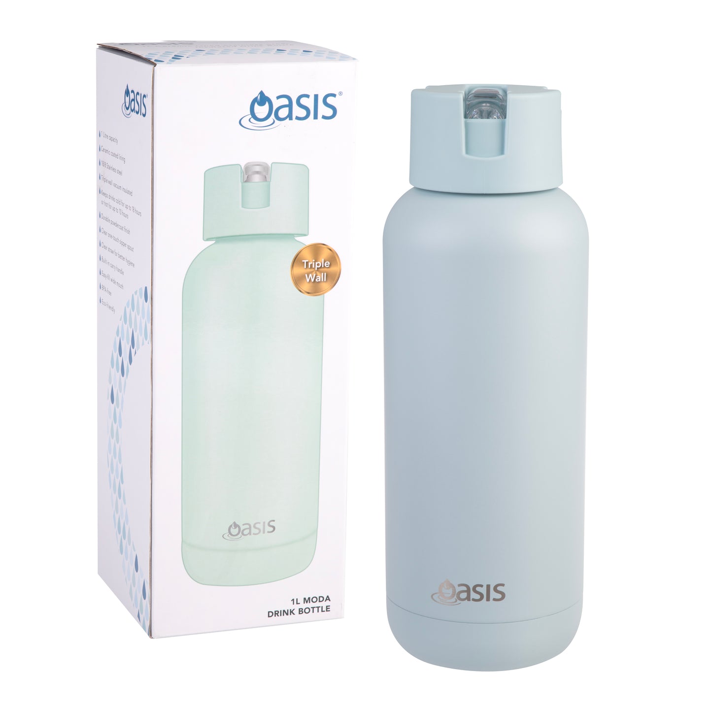 Oasis Insulated Drink Bottle 1L