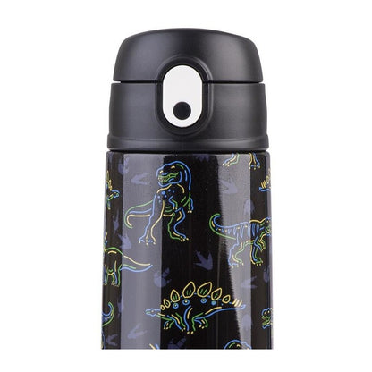 Oasis Kids Insulated Water Bottle 550ml – Neon Dinosaurs