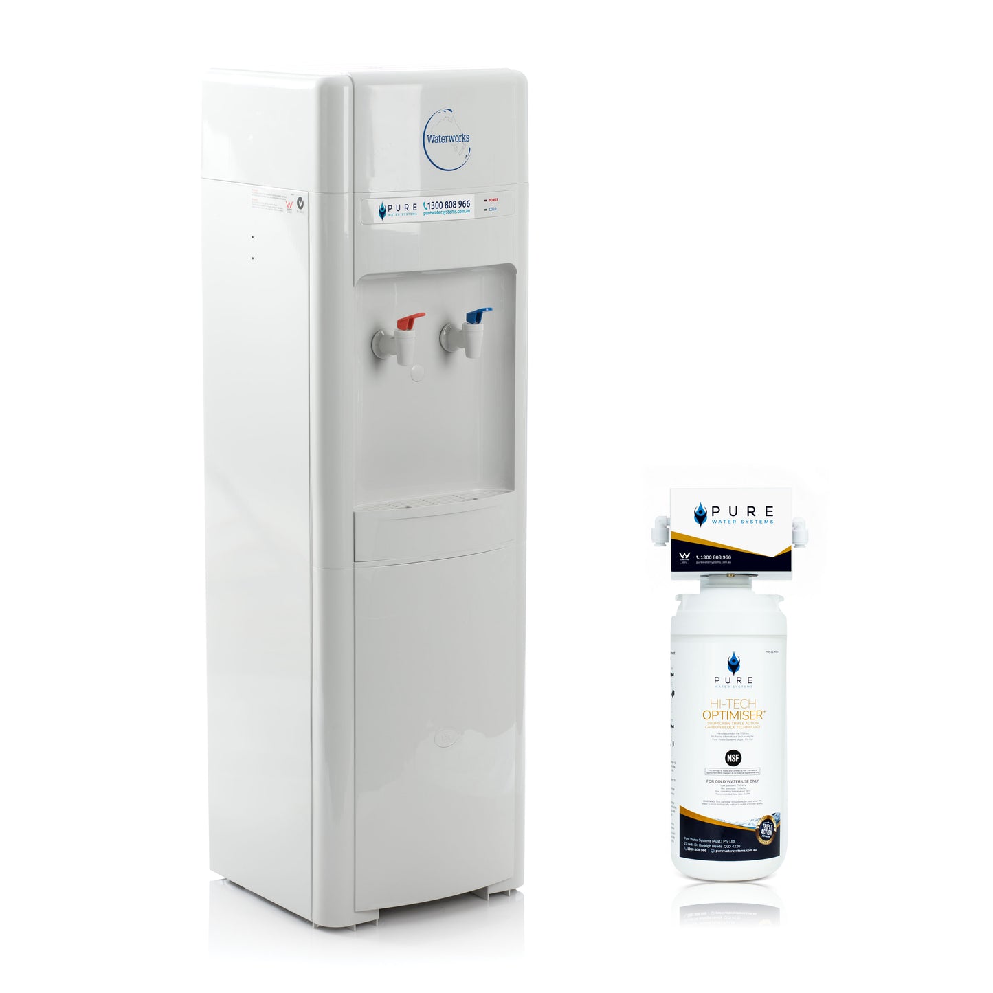 Automatic (Bottleless) Water Cooler with Single Inline