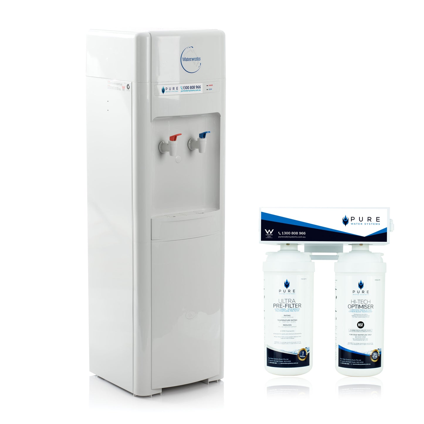 Automatic (Bottleless) Water Cooler with Twin Inline