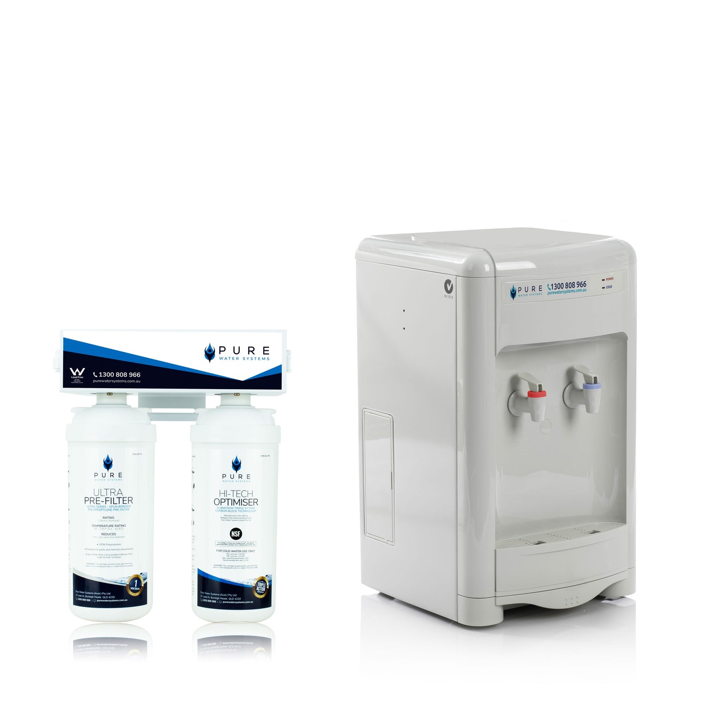 Automatic (Bottleless) Water Cooler with Twin Inline