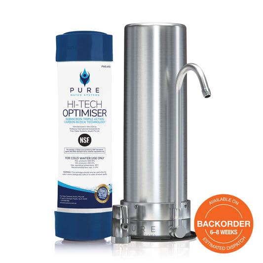 Stainless Steel Bench Top Water Filter (Town Water)