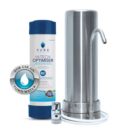 Stainless Steel Bench Top Water Filter (Town Water)