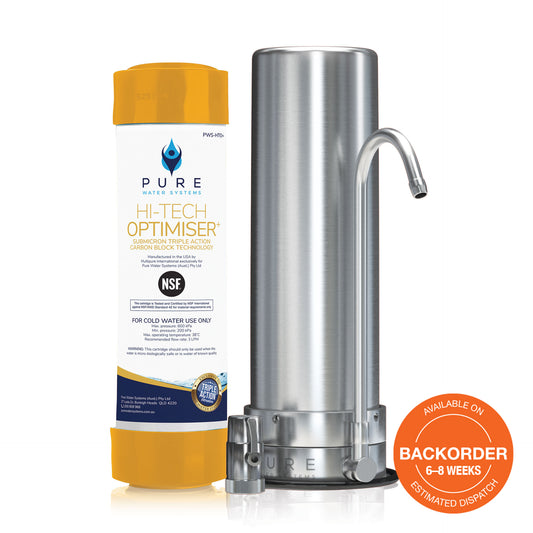 Stainless Steel Bench Top Water Filter (Town Water)