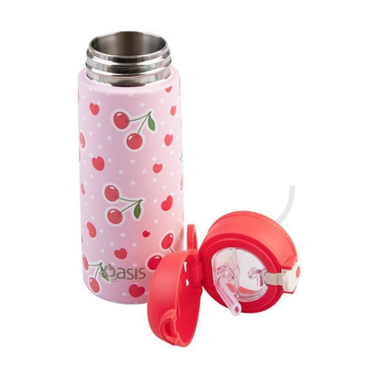 Oasis Kids Insulated Water Bottle 550ml – Cherry Crush