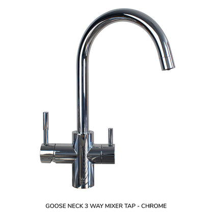 Twin Quick Change Under Sink Water Filter System with 3 Way Mixer Tap Bundle