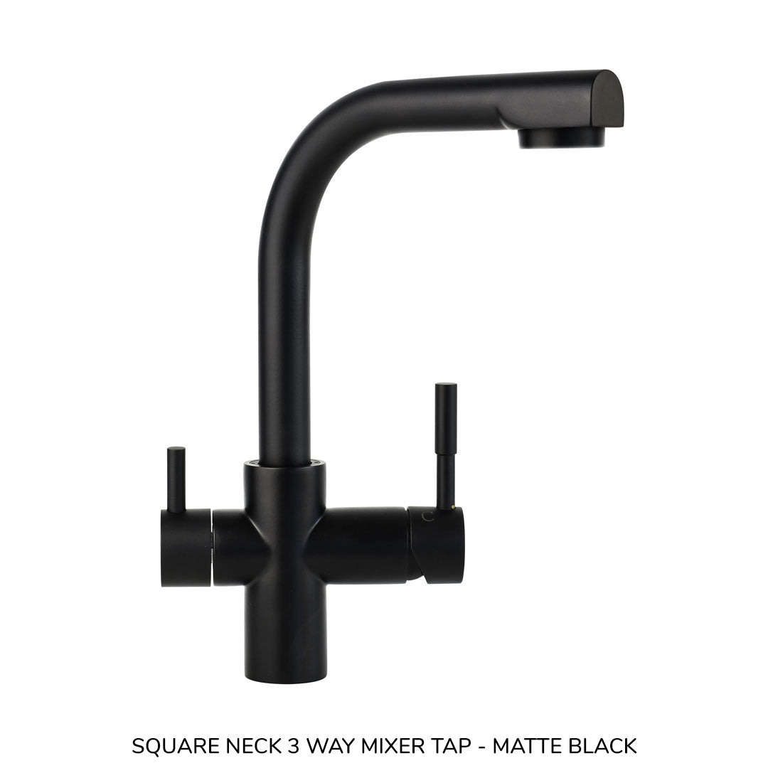 The Luxe Collection Dual Action High Flow Water Filtration System with 3 Way Mixer Tap Bundle