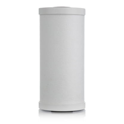 White cylindrical container on a white background