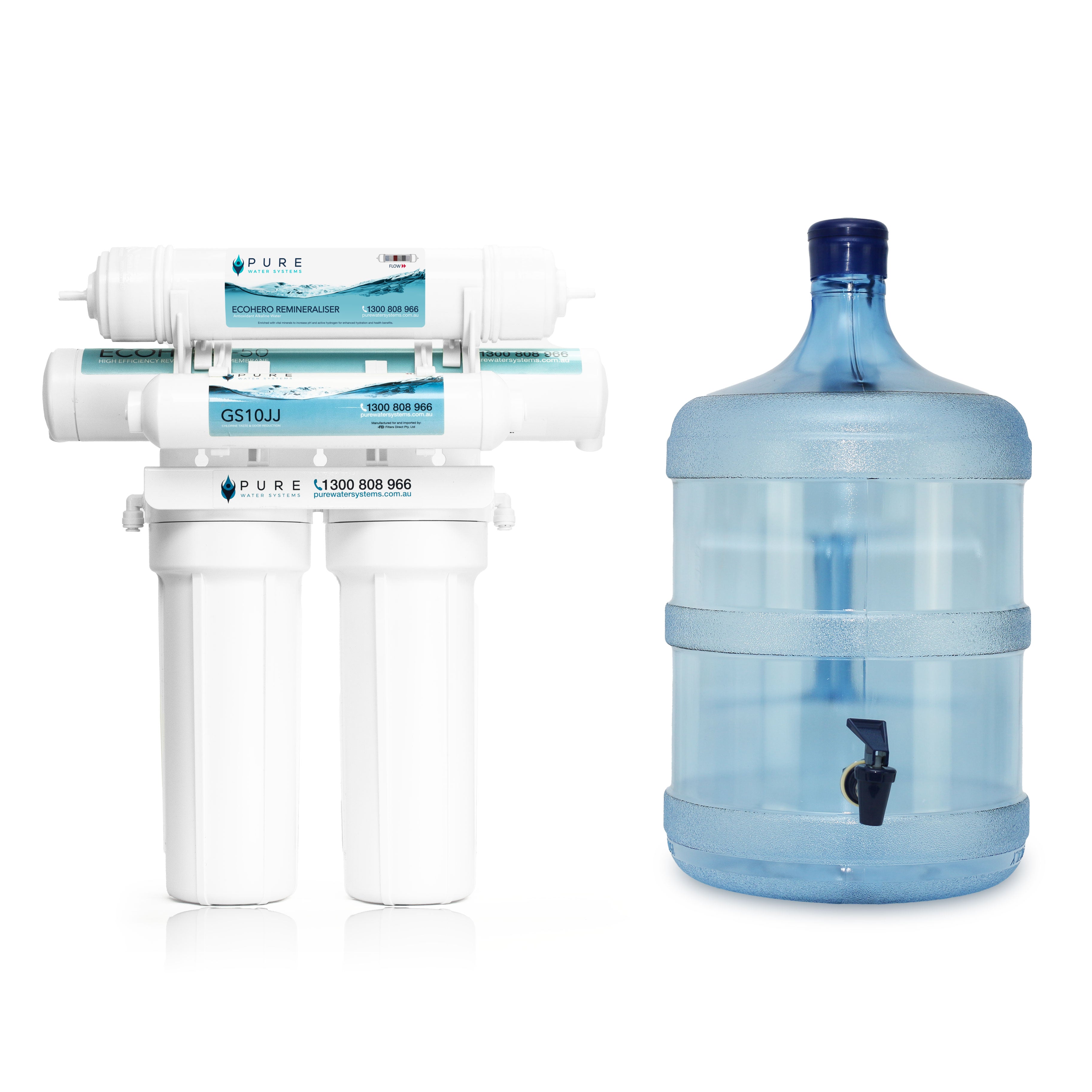 4 Stage RO System with Remineraliser - Portable | Pure Water Systems