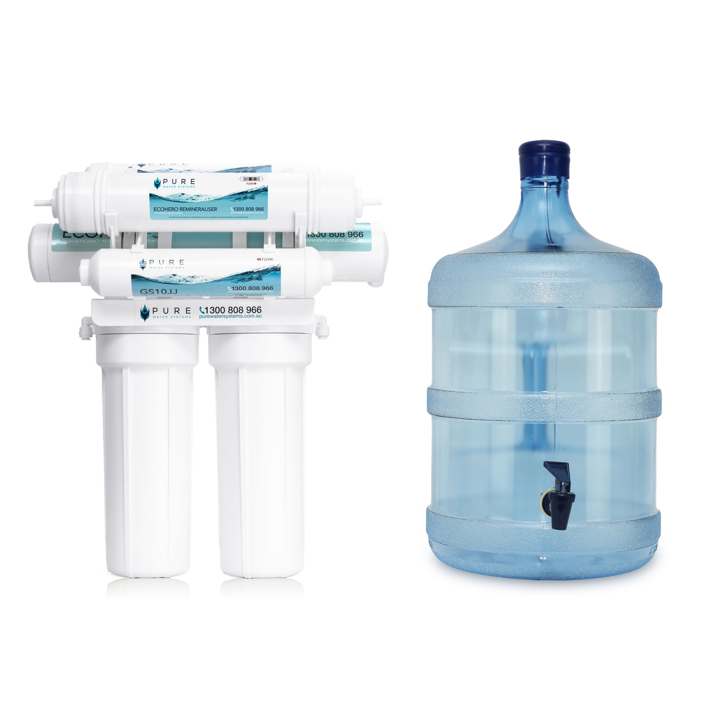 EcoHero 5 Stage Reverse Osmosis with Remineraliser - Portable