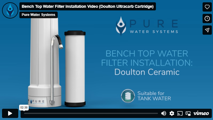 Doulton Ceramic Benchtop System for Tank Water