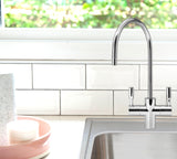 Goose Neck Chrome 2-Way Faucet (Chilled and Ambient)