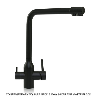 Single Under Sink Water Filter System with 3 Way Mixer Tap Bundle