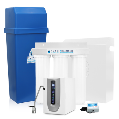 Ultimate Home Bundle - Town Water Triple Whole House | Softener | RO-5U with Standard Stand-Alone Faucet