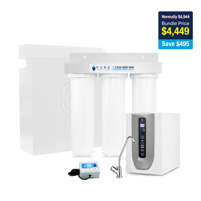 Protect & Pure | Triple Whole House | RO-5U with Standard Stand-Alone Faucet