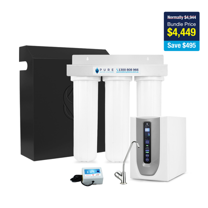 Protect & Pure | Triple Whole House | RO-5U with Standard Stand-Alone Faucet