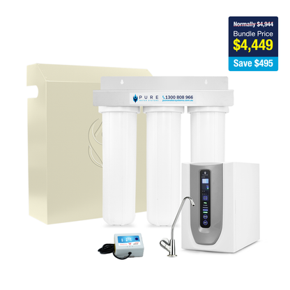 Protect & Pure | Triple Whole House | RO-5U with Standard Stand-Alone Faucet