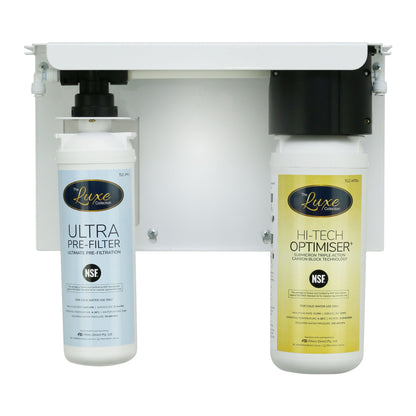 The Luxe Collection Twin Water Filtration System with Stand Alone Faucet Bundle