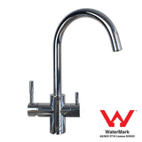 Twin Under Sink Filter System (Tank) With Ultraviolet, Leak Protection System and Classic Mixer Tap Bundle
