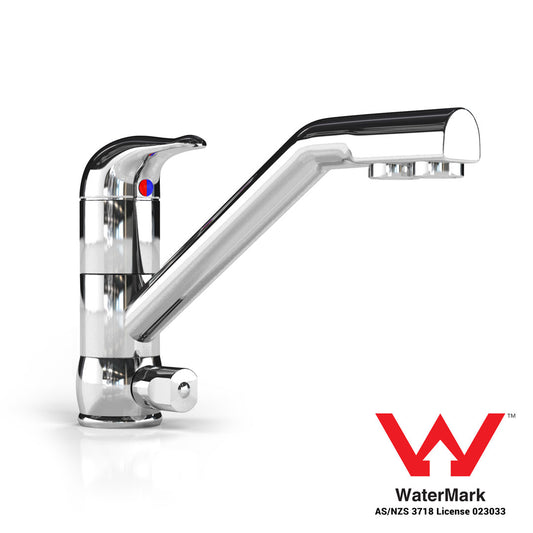 Low Neck 3 Way Mixer Tap - Chrome