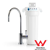 Single Under Sink Water Filter System with LED Faucet Bundle