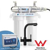 Twin Under Sink Filter System (Tank) With Ultraviolet, Leak Protection System and Premium Mixer Tap Bundle