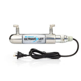 Twin Under Sink Filter System (Tank) With Ultraviolet, Leak Protection System and Premium Stand Alone Faucet Bundle