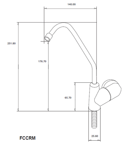 Fan Style Faucet - Chrome