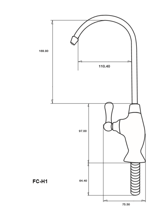 Lever Style Faucet - Matte Black